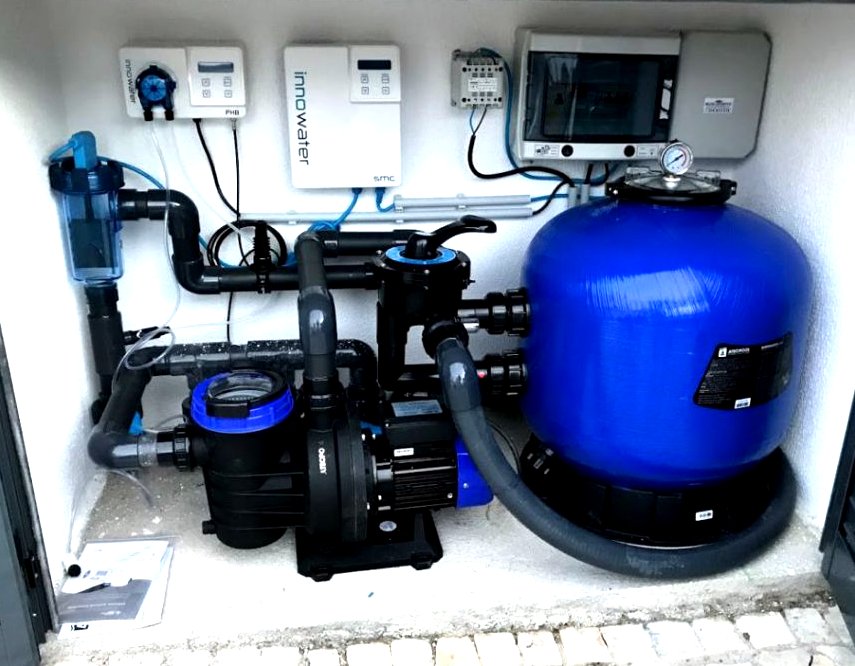 Casa de máquinas e automação de piscinas em Bertioga - Maitinga